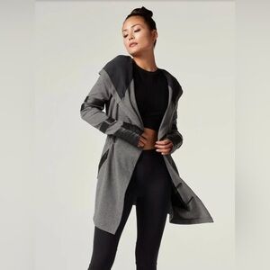 BLANC NOIR MAITRI TRAVELER JACKET-HEATHER GREY sz Small